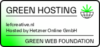 Green Hosting badge from The Green Web Foundation for lefcreative.nl